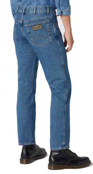 Wrangler Texas 100% Baumwolle - Vintage Stonewash - Herren Jeans